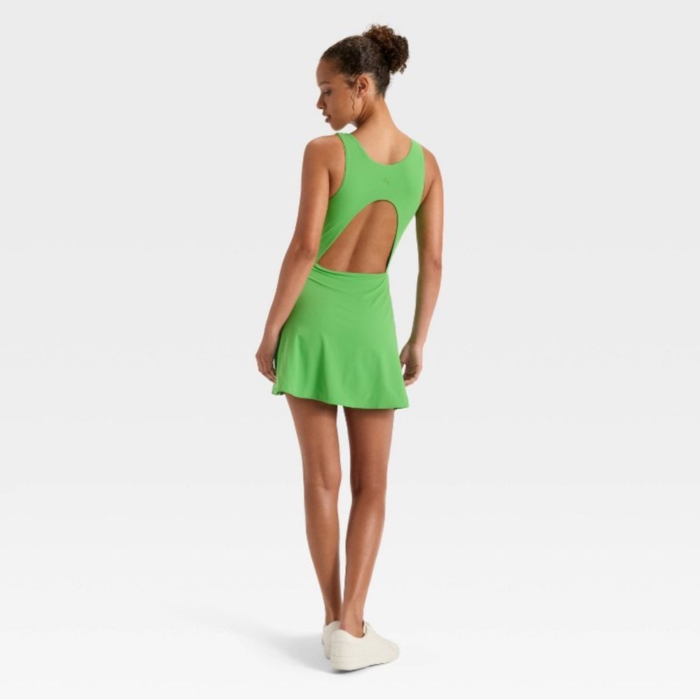 JoyLab Bright Green Racerback Mini Dress - Picture 2 of 13
